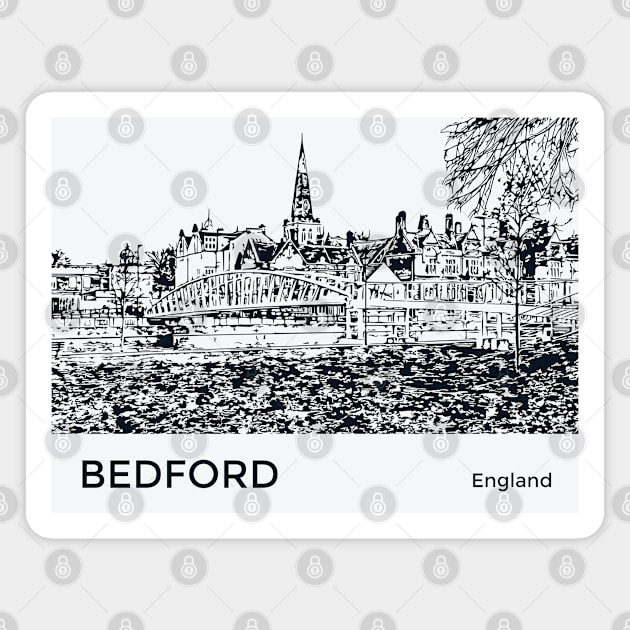 Bedford England Magnet by Lakeric